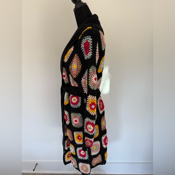 ALICE + OLIVIA JILLIAN CROCHET ROBE CARDIGAN SIZE S NWOT. - Picture 6 of 7